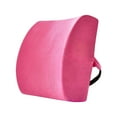 thumbnail image 1 of Bunblic Back Support Pillow Backrest Ergonomic Adjustable Strap Breathable Back Cushion Multipurpose for Couch Car Gaming Office Sofa Rose Red, 1 of 8