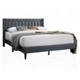 thumbnail image 5 of Queen Size Metal Platform Bedframe No Box Spring Gray for Master Bedroom, 5 of 11