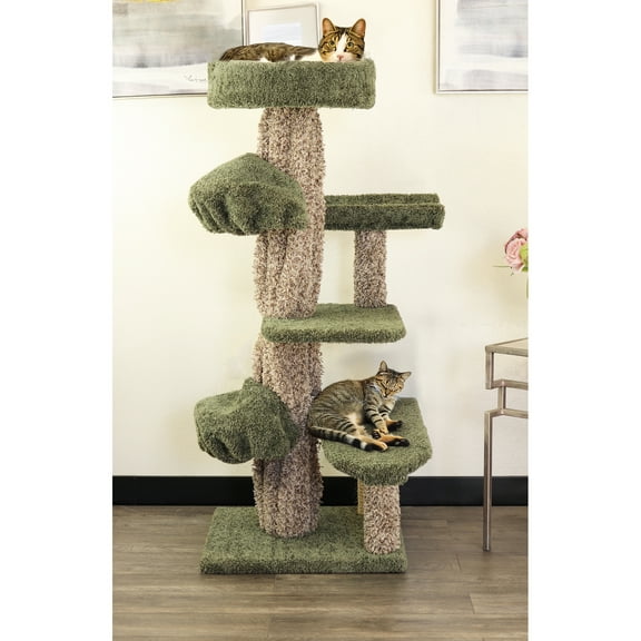 New Cat Condos Cat Tree Scratcher - Unique Condo for Large Cats - Modern Design, Handcrafted in USA