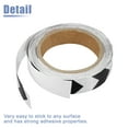 thumbnail image 6 of Unique Bargains 2.5cmx9m Black and White Arrow Car Reflective Stickers Safety Warning Reflective Protector, 6 of 6