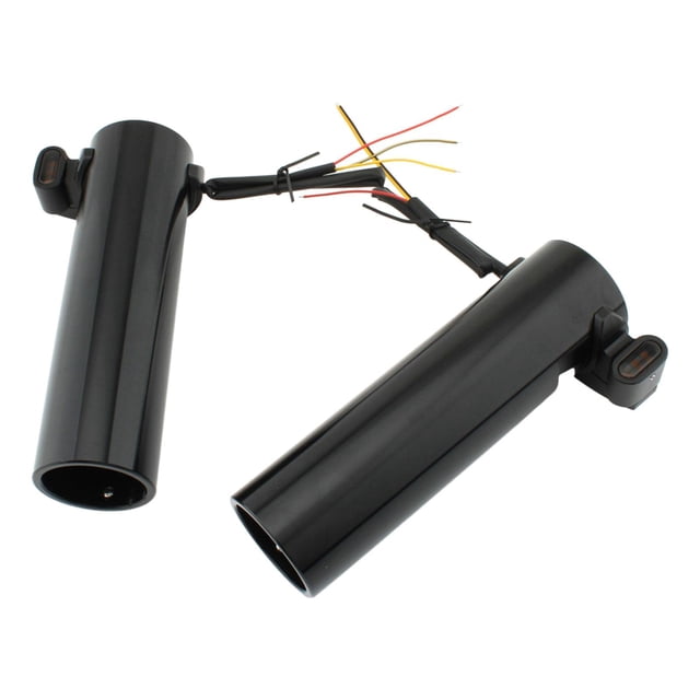 Cubiertas de Horquilla Delantera para Motocicleta y Luces de Señal Cola 2 uds Ahumado