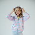 thumbnail image 4 of YTDSCS Kids Toddler Sun Shirt Hooded Jacket Rashguard for Boys Girls Printed Sunsuits Coats Long Sleeve Zipper Rash Guard with Storage Bag for 3-12T, 4 of 9
