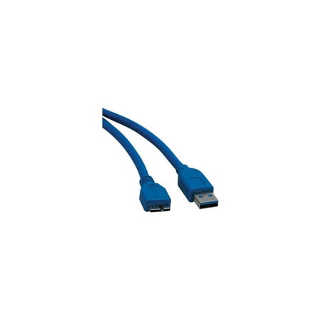 UPC: 0037332158123 | Tripp Lite U326-003 Blue USB 3.0 Super Speed Device cable (A Male to Micro – B Male)