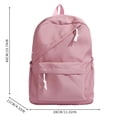 thumbnail image 3 of Fgnfyis Backpack for Kids Fresh Minimalist High Capacity Casual Daypack College Students Travel School Backpack Pink, 3 of 4