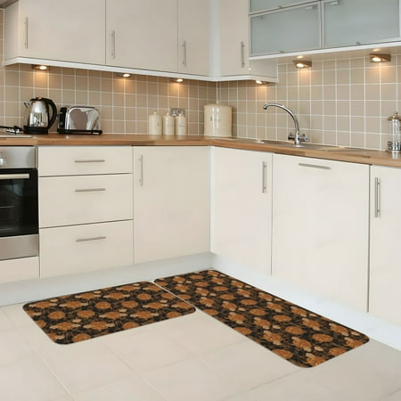 

Kitchen Mats for Floor 2 Piece - Halloween4 Anti Fatigue Mats for Kitchen Floor Kitchen Rugs Non Slip Washable Mat for Home Kitchen Decor