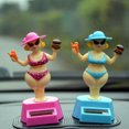 thumbnail image 4 of Bottone Decoration Gift Solar Powered Dancing Beauty Dancer Toy Car Decoration for Car Dashboard Office Desk Ornaments, 4 of 7