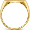 thumbnail image 2 of 14K Yellow Gold 11.0X17.0mm Open Back Men's Signet Ring (Size 10) Made In United States rs249, 2 of 5