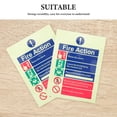 thumbnail image 3 of YSNOOWE 6Ud Etiquetas Adhesivas De Procedimiento Contra Incendios Con Luminiscente Para Paredes Multipropósito, 3 of 7