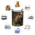 thumbnail image 4 of Easygdp Football Loving Hamster Large Dirty Clothes Hamper, Lightweight Storage Basket, Household Laundry Bag with Handle-Medium, 4 of 6