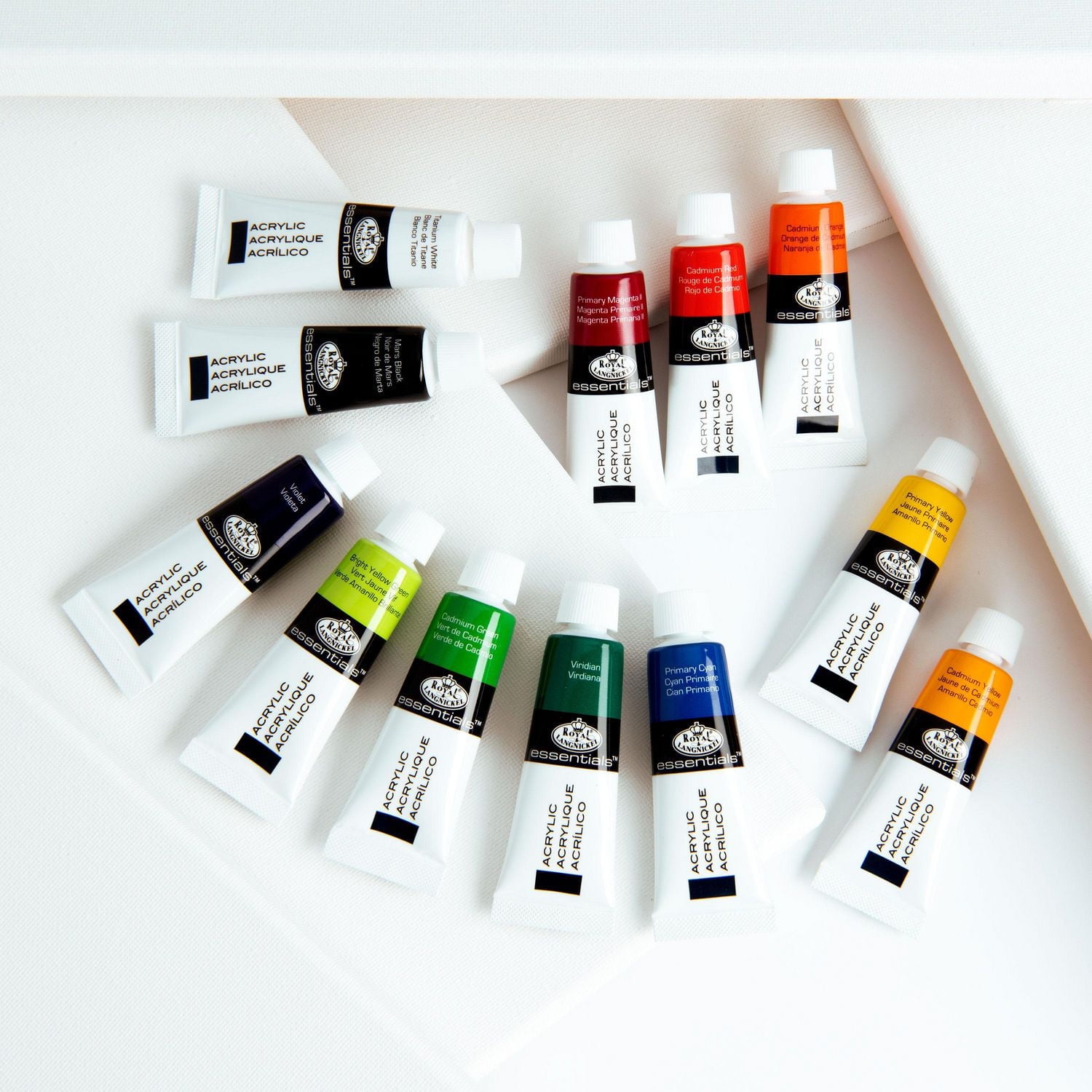 Royal & Langnickel - <br>Ensemble de peinture acrylique Essentials 12 ml, 12 couleurs