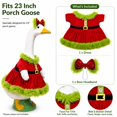 thumbnail image 2 of KuKeDi 2-Piece 23 inch Porch Goose Outfit, Red Plush Holiday Dress with Bow Headband, 2 of 10