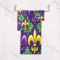 thumbnail image 5 of Coolnut Mardi Gras Bathroom Towel Set of 3 with Hand Towel, Wash Cloths & Bath Towel, Extra Aborbent Soft Towels Set Decor for Bathing Home Shower Wash cloth, 5 of 7