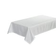 thumbnail image 2 of Violet Linen European Sensation Solid Pattern, Polyester Woven Jacquard, White , 60 inch by 108 inch, Seats 8 to 10 people, Rectangular Tablecloths, 2 of 2