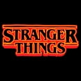 thumbnail image 2 of Netflix Juniors' Stranger Things Outline Neon Orange Logo T Shirt, 2 of 4