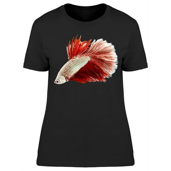 White Siamese Betta Fish T-Shirt Women -Image by Shutterstock, Female Medium