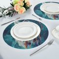 thumbnail image 2 of WOBOGO Wolf King Dreamcatcher Round Placemats Set of 6 Heat Resistant Washable Kitchen Table Decorations 15.4in, 2 of 7
