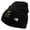 Black, variant on Star US Army Retired Military Embroidered 8 Inch Knitted Short Beanie - Navy OSFM