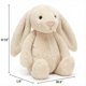 thumbnail image 2 of Juguetes de peluche de conejito de Pascua de 9,8 pulgadas, color verde salvia, peludos y holgados, animales de peluche de conejito de color sólido, peluches de eucalipto difusos para decoración,Beige, 2 of 8