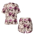 thumbnail image 2 of Sigee Rose Flowers for Sleepwear Casual Pjs with Pockets Women's Pajamas Sets Shorts 2 Piece Short Sleeve Lounge Sets 4X-Large, 2 of 9