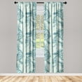 thumbnail image 3 of Ambesonne Ethnic Curtains, Dreamcatchers Feathers Dots, Pair of 28"x84", Pale Teal and Almond Green, 3 of 5