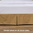 thumbnail image 6 of Tailored Bed Skirt - 21 inch Drop, Gold, Twin XL Dorm Bedskirt with Split Corners (Available in 14 Colors) Blissford, 6 of 7