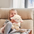 thumbnail image 3 of Soft Plush Lamb Stuffed Animal - Cute Fluffy Sheep Plush Toy, Adorable Lamb Doll for Easter Gift, Durable Plush Toy for Holiday Birthday Gift, Wedding Favor & Home Decor Accent Play, 9.84in, B, 3 of 8