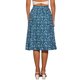 thumbnail image 3 of Faldas Midi Peasant de Mujer INSPIRE CHIC con Cintura Elástica A-Line con Estampado Floral Ditsy en Azul Lago Talla XS, 3 of 6