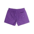 thumbnail image 3 of Hpapadks Mens Swim Trunks Summer Beach Loose Quick Dry Three Quarter Plain Swimwear Pants Swim Shorts Men Purple XL, 3 of 5