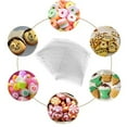 thumbnail image 3 of Cookie Bags 200 Pcs 4″ x 6 ″Self Adhesive Cookie Bags Cellophane Treat Bags Self Sealing Clear Plastic Bags, 3 of 7