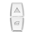 thumbnail image 1 of uds, pegatina de botón de interruptor de doble destello, parche decorativo, reemplazo de adaptaciones de coche de aleación de aluminio plateado para X3 E83 2006-2010, 1 of 5