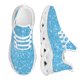 thumbnail image 1 of Zapatillas de deporte de malla para mujer con diseño de copos de nieve brillantes, resistentes a los golpes, con plataforma ligera y resistente al desgaste, 1 of 6