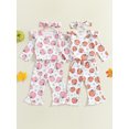 thumbnail image 3 of Miaouyo Baby Girl Halloween Outfit Pumpkin Print Long Sleeve Romper with Flare Pants and Headband 3 Pcs Set, 3 of 9
