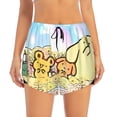 thumbnail image 4 of Lsque Sanrio Printed Women's Running Shorts with Liner Pockets,Elastic Quick Dry Workout Athletic Gym Yoga Shorts,Womens High Waist Shorts-Medium, 4 of 9