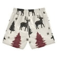 thumbnail image 7 of FORMRS Boys Swim Trunks Quick Dry Mesh Liner Boardshorts Sizes XS-XL, Christmas Plaid Forest, 7 of 7