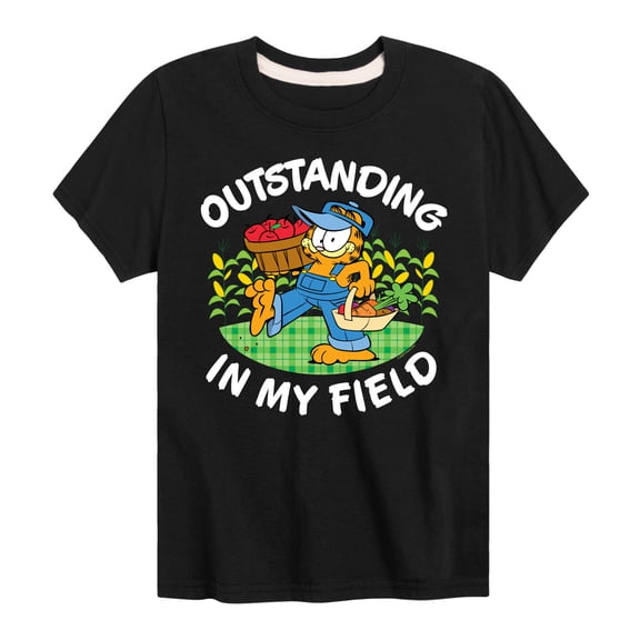 Garfield - Outstanding In My Field - Toddler & Youth Short Sleeve Graphic T-Shirt