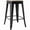 Counter Black, variant on Backless Metal Barstool with Wood Square Seat - 24"H or 30"H