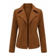 thumbnail image 1 of Chamarra George para Dama, con Cuello Solapa Café Talla G, 1 of 4