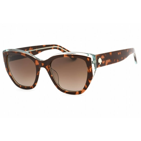 Kate Spade New York Women's Cat Eye Sunglasses, Dark Havana Green