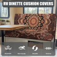thumbnail image 4 of XYZCANDO Beautiful Mandragora RV Dinette Cushion Covers Camper Accessories for Inside Sofa Covers for 2 Cushion Couch Universal RV Dinette Cushions Comfortable Bench Cushion Orange, 4 of 7