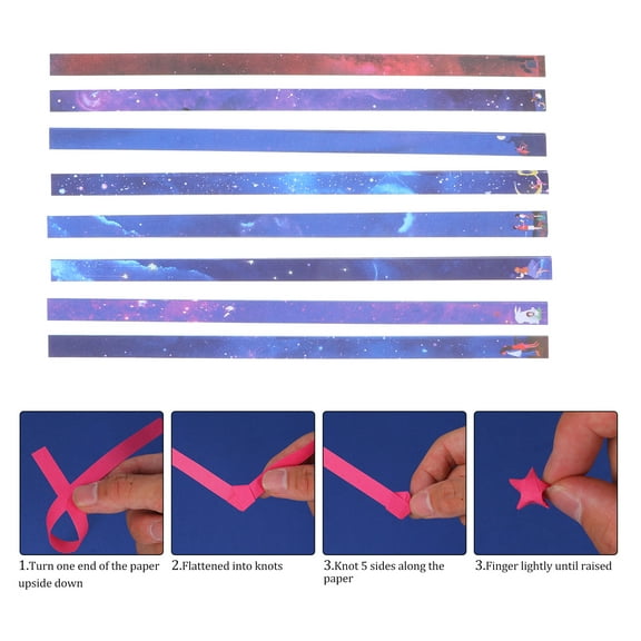 FUTUREORYY Origami Paper Strips Folding Paper Assorted Color 1244Pcs 10.4X0.6X0.2In