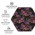thumbnail image 3 of Naloa Orchids Flowers Leather Coasters for Drinks, Durable Drink Coasters 4 Set for Tabletop Protection, Luxurious Home Décor and Housewarming Gift ( {designName})Hexagon, 3 of 6