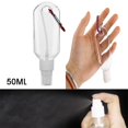 thumbnail image 2 of 50ML Llavero Portátil Con Gancho Botella De Spray Transparente Vacía Rellenable Se Puede Reutilizar Sin Lavado Desinfectante De Manos Plástico Alcohol Para Viaje Flip-top huangjie unisex, 2 of 2