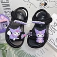 thumbnail image 2 of Sandalias negras 2024 nueva moda escuela primaria estilo coreano estilo coreano niños grandes playa zapatos para niños marca Internet celebridad, 2 of 5