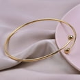 thumbnail image 2 of Stainless Steel Classic Simple Plain Open Cuff Stackable Bangle Bracelet, 2 of 6