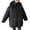Black, variant on UYISJ Womens Puffer Jacket Full Zip Quilted Hooded Bubble Coats Padded Jacket Long Sleeve Winter Warm Coat with Pocket Coffee M