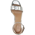 thumbnail image 4 of Naturalizer Women's Joy Heeled Sandals Silver Metallic Smooth 9.5M, 4 of 5