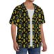 thumbnail image 2 of Fotbe Pineapple Camisa Estampada de Manga Corta para Hombre, Casual de Verano, Estilo Playero, Sin Arrugas-Small, 2 of 5