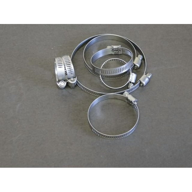Helix Racing Hose Clamp 111-6244 2.28 Inch To 3-1/4 Inch Clamping Range; Worm Gear Style; Stainless Steel; Pack Of 10