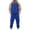 Blue, variant on Men's Tracksuit Set Fashion Sweat Suits 2Pcs Outfits Casual Color Block Athletic Hooded Sportswear
