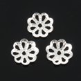 thumbnail image 2 of Beautiful Bead 6mm Silver Tone Flower Bead Caps for Jewelry Making (About 500pcs), 2 of 8